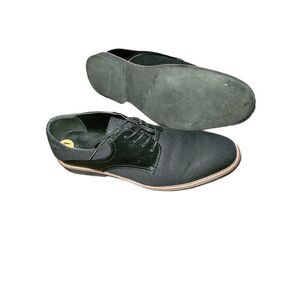 Guess Oxford Lace Up Shoes Sz 11‎ Men Black Two Tone Preppy Workwear
